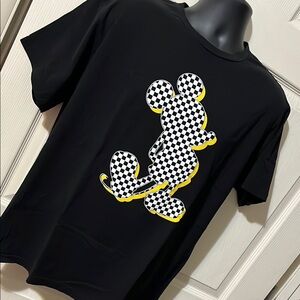 MICKEY MOUSE T-Shirt with Checkered Mouse Design